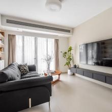 106m²现代轻法式三居，既要视觉的宽敞，又要充足的收纳，还要住得舒适有品质！