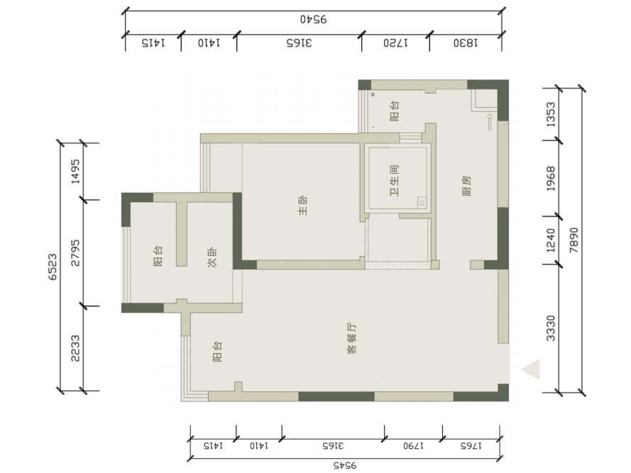 中年夫妇的55㎡，森林绿打造法式复古风！宽敞餐厨、榻榻米室，幸福爆棚！