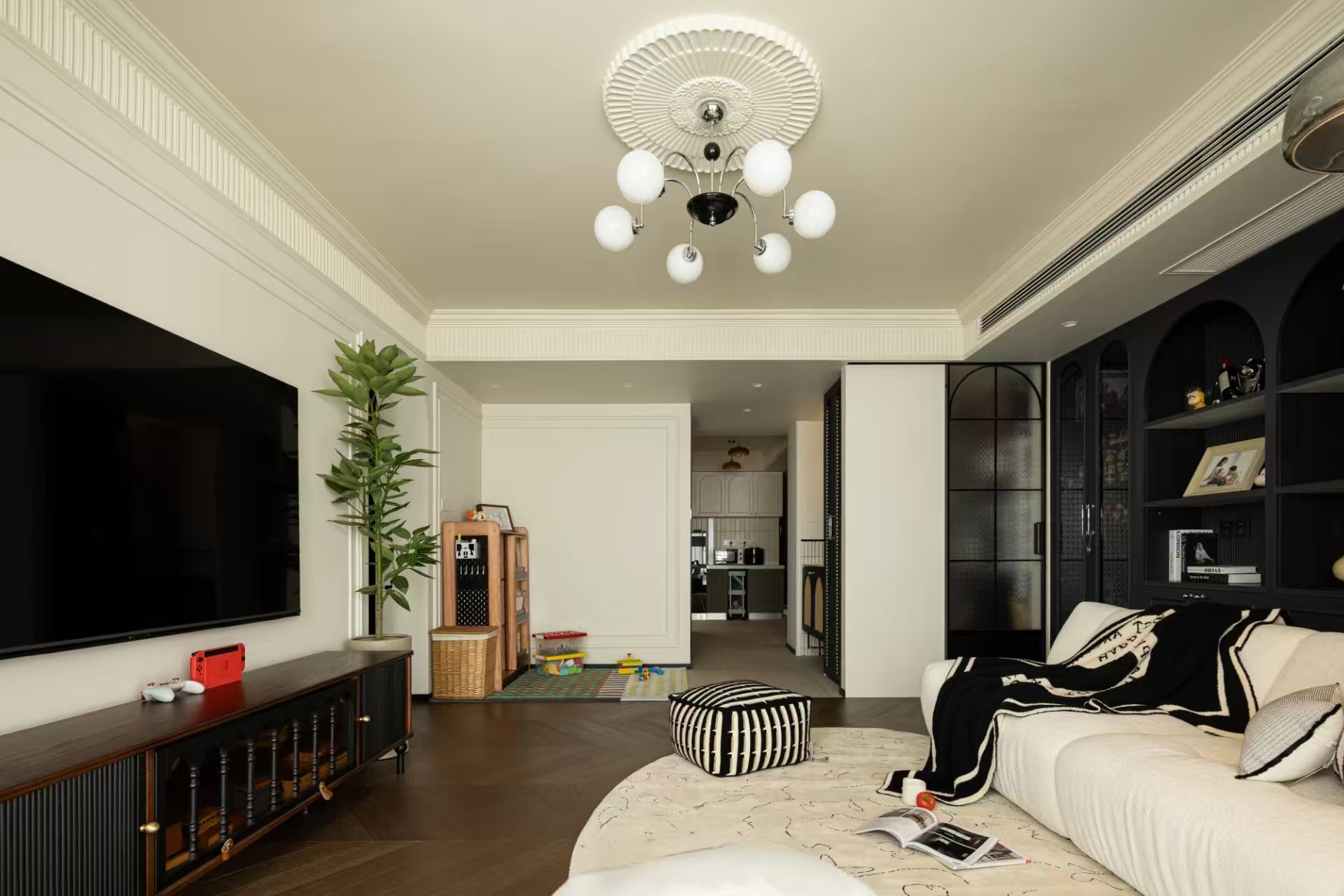 98㎡复古混搭风三口之家，功能与颜值都在线！