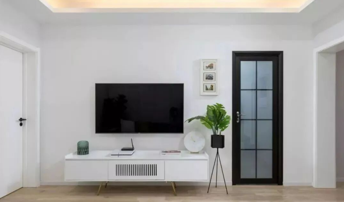 76㎡简约风二居：餐厨整合 + 灰白调