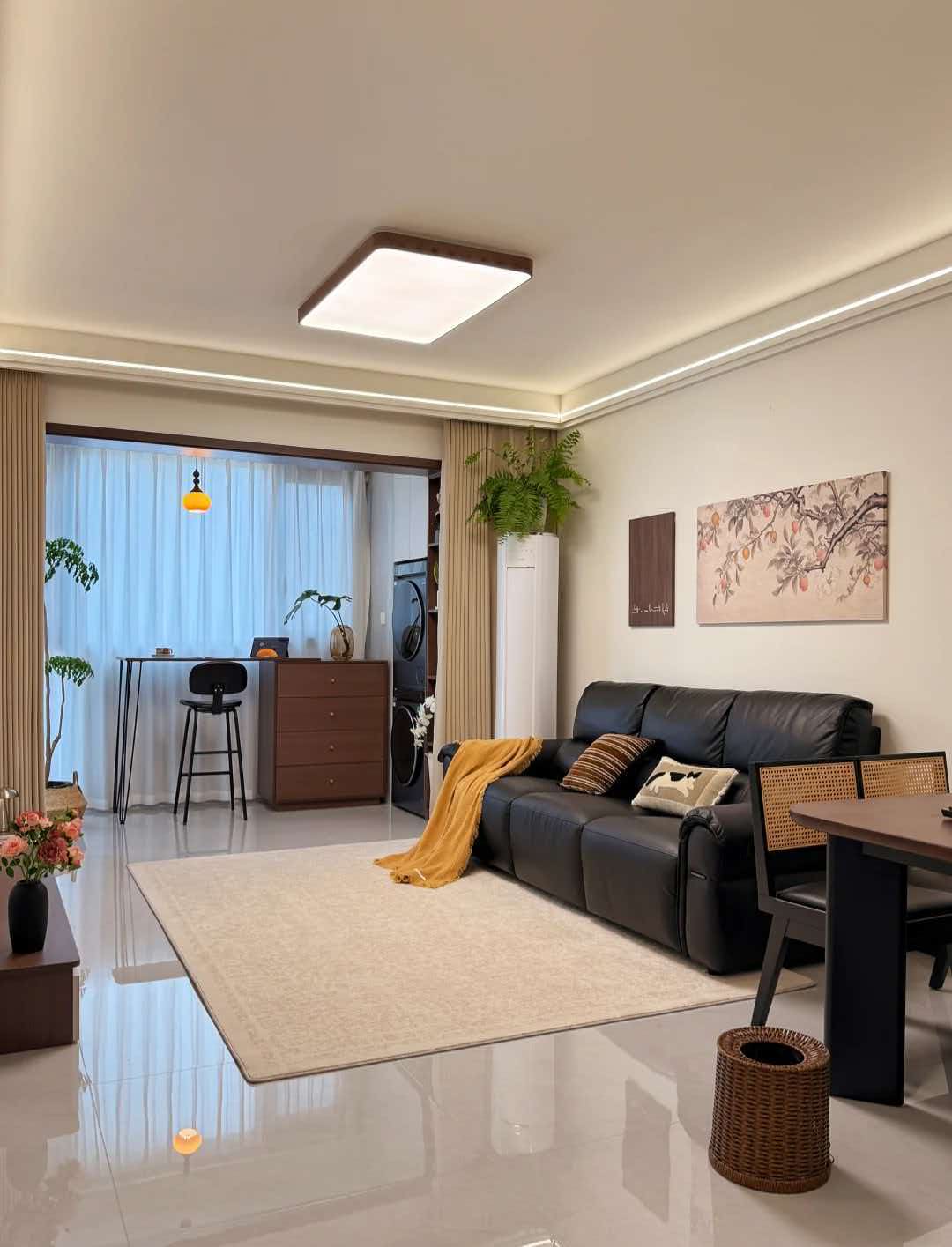75㎡中古简约风 极简配色越住越耐看